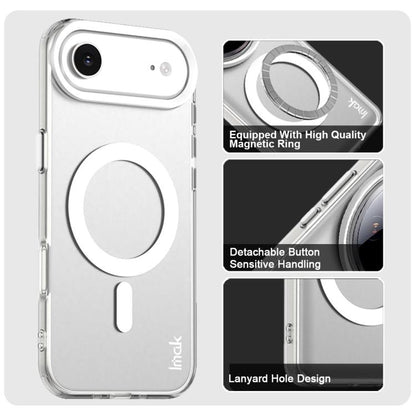 For iPhone Air IMAK Candy Series Shockproof MagSafe Phone Case(White) by imak