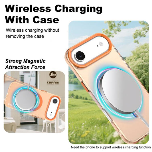 For iPhone Air IMAK Candy Series Shockproof MagSafe Phone Case(Orange) by imak