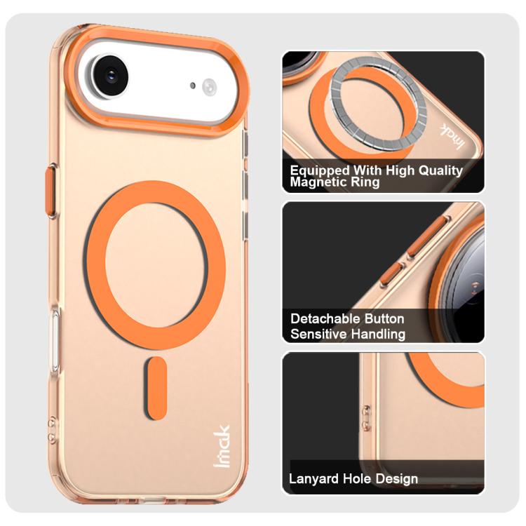 For iPhone Air IMAK Candy Series Shockproof MagSafe Phone Case(Orange) by imak