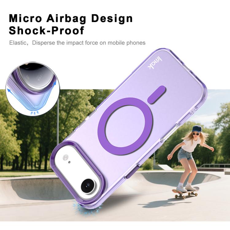 For iPhone Air IMAK Candy Series Shockproof MagSafe Phone Case(Purple) by imak