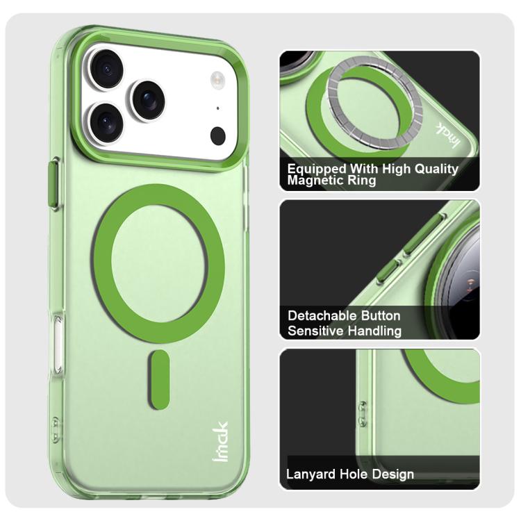 For iPhone 17 Pro IMAK Candy Series Shockproof MagSafe Phone Case(Green) by imak