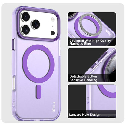 For iPhone 17 Pro IMAK Candy Series Shockproof MagSafe Phone Case(Purple) by imak