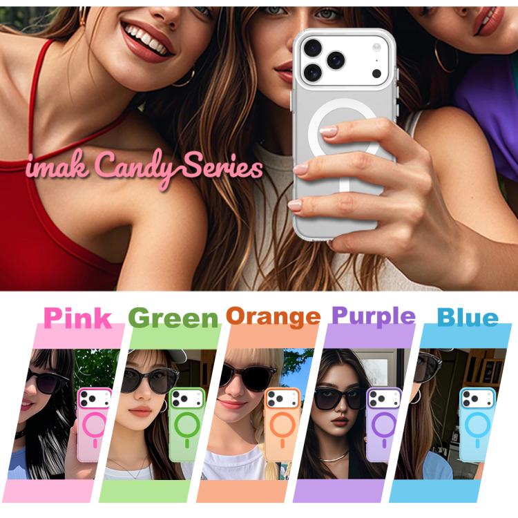 For iPhone 17 Pro IMAK Candy Series Shockproof MagSafe Phone Case(Purple) by imak