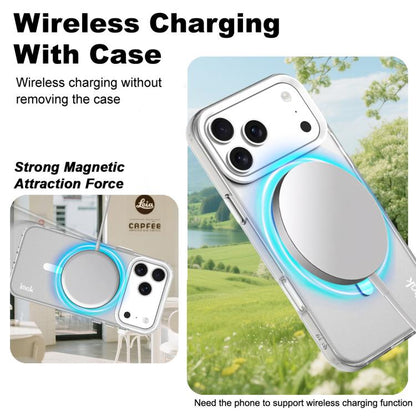 For iPhone 17 Pro Max IMAK Candy Series Shockproof MagSafe Phone Case(White) by imak