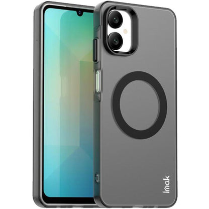 For Samsung Galaxy A06 5G IMAK Chocolate Series TPU + PET MagSafe Phone Case(Black) by imak