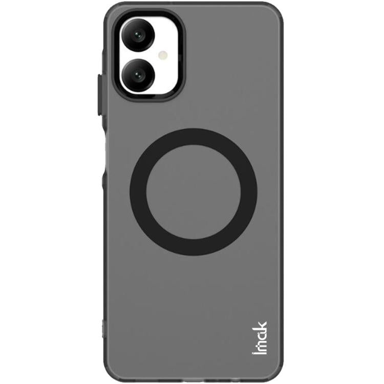 For Samsung Galaxy A06 5G IMAK Chocolate Series TPU + PET MagSafe Phone Case(Black) by imak