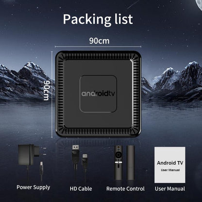 Q7 4K UHD Android 10 Smart TV Box with Remote Control, 2GB+8GB, Allwinner H313 Quad-Core(UK Plug) by bashfashion