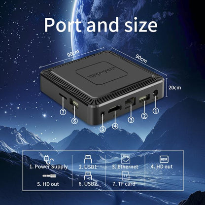 Q7 4K UHD Android 10 Smart TV Box with Remote Control, 2GB+8GB, Allwinner H313 Quad-Core(UK Plug) by bashfashion