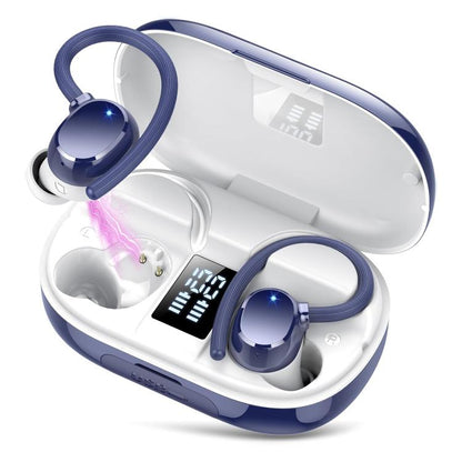 Q22 On Ear In-ear Stereo Noise Reduction Bluetooth Earphone(Sapphire Blue) by bashfashion