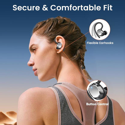 Q22 On Ear In-ear Stereo Noise Reduction Bluetooth Earphone(Light Blue) by bashfashion
