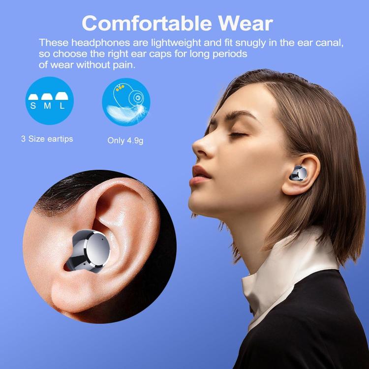 Q26 In-ear Noise Reduction Bluetooth Earphone Wireless Bluetooth Sport Earbuds(Black) by bashfashion