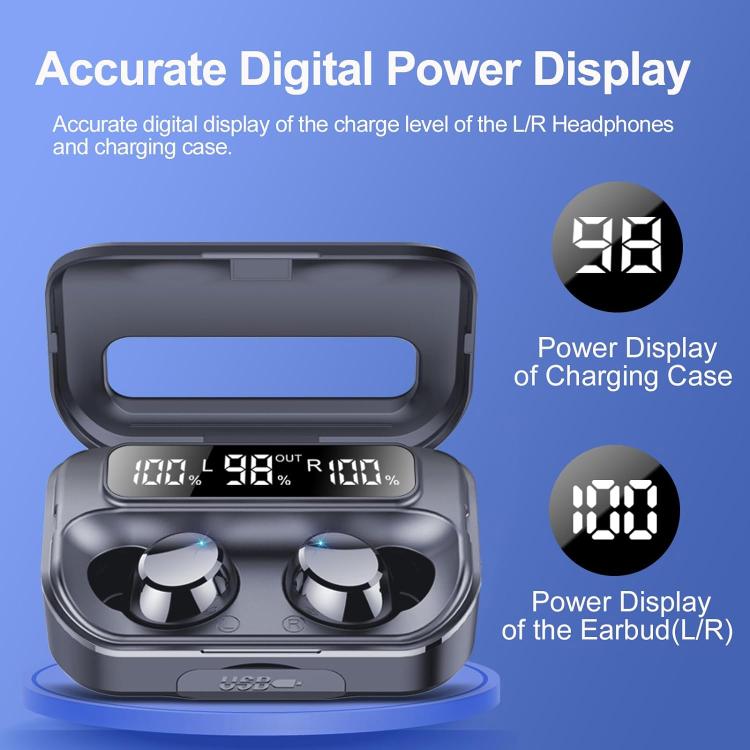 Q26 In-ear Noise Reduction Bluetooth Earphone Wireless Bluetooth Sport Earbuds(Black) by bashfashion