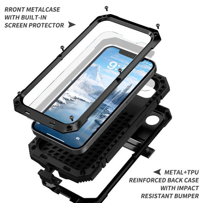 For iPhone 16e IP68 Waterproof Dustproof Shockproof Phone Case(Black) by bashfashion