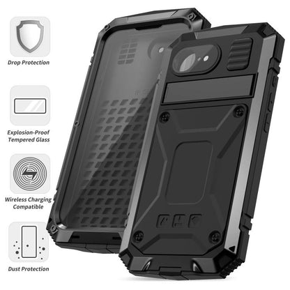 For iPhone 16e IP68 Waterproof Dustproof Shockproof Phone Case(Black) by bashfashion