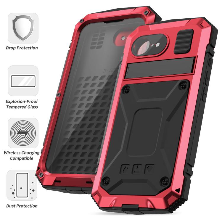 For iPhone 16e IP68 Waterproof Dustproof Shockproof Phone Case(Red) by bashfashion