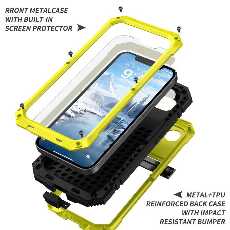 For iPhone 16e IP68 Waterproof Dustproof Shockproof Phone Case(Yellow) by bashfashion