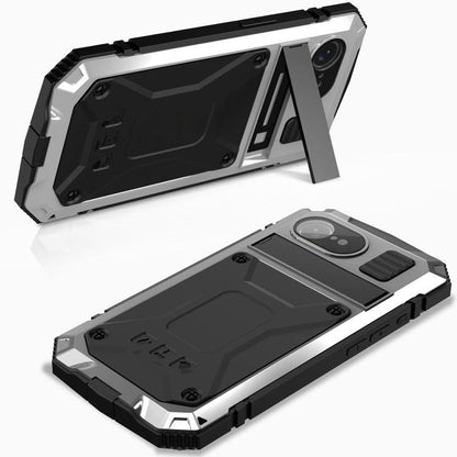 For iPhone 16e IP68 Waterproof Dustproof Shockproof Phone Case(Silver) by bashfashion
