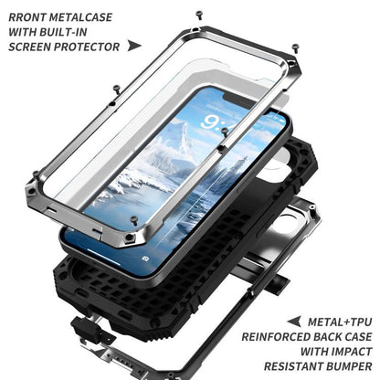 For iPhone 16e IP68 Waterproof Dustproof Shockproof Phone Case(Silver) by bashfashion