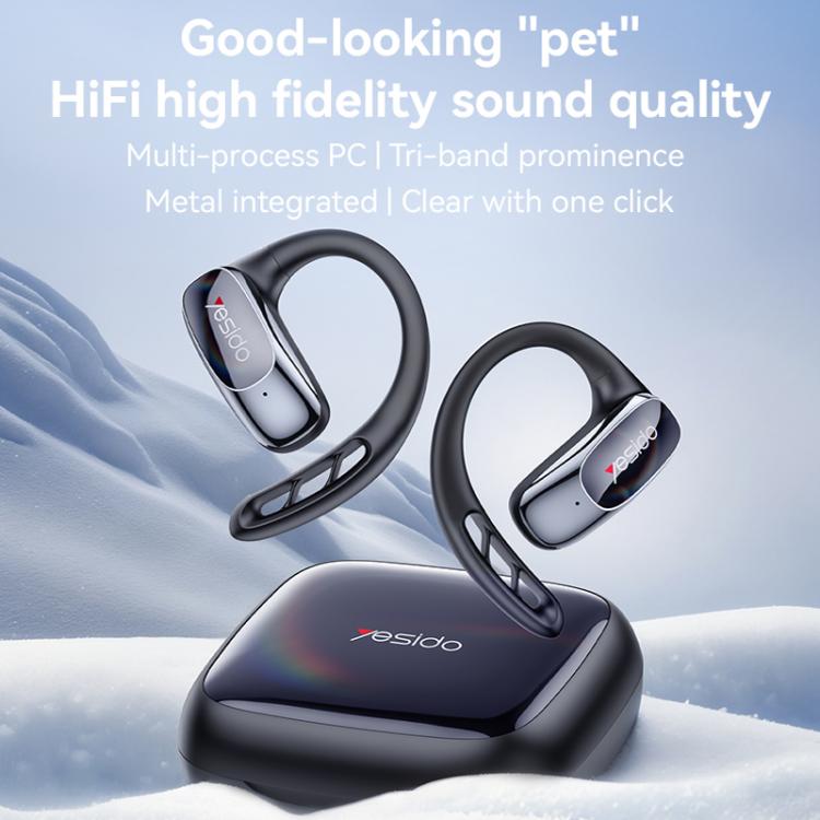 Yesido YSP24 Ear-hook Open OWS Bluetooth Earphone(Black) by Yesido