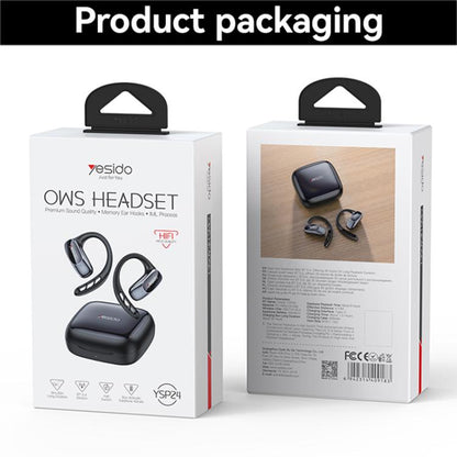 Yesido YSP24 Ear-hook Open OWS Bluetooth Earphone(Black) by Yesido