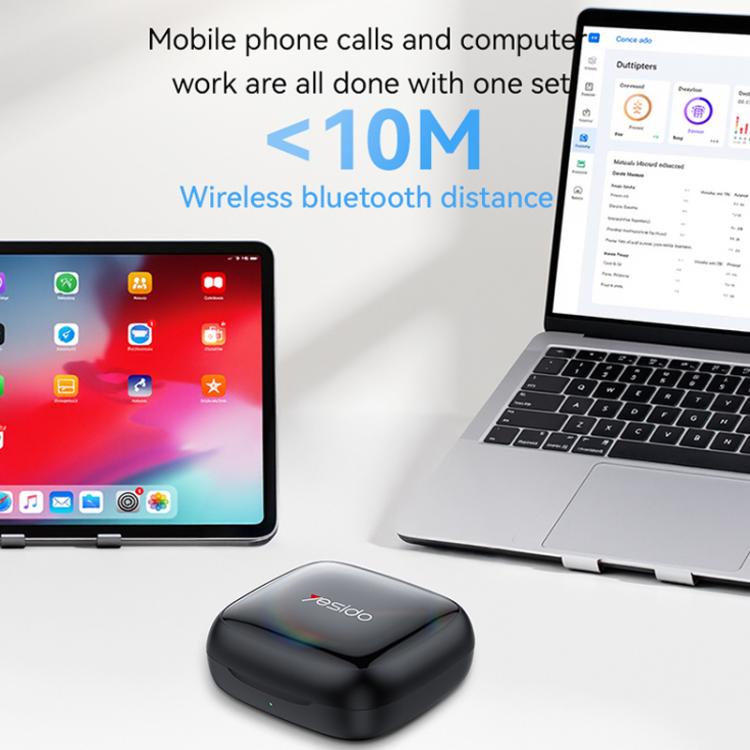 Yesido YSP24 Ear-hook Open OWS Bluetooth Earphone(Black) by Yesido