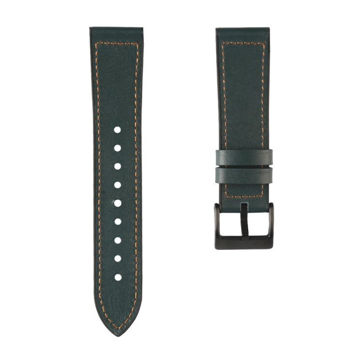 For Samsung Galaxy Watch 3 41mm TPU + Leather Watch Band(Green) by bashfashion