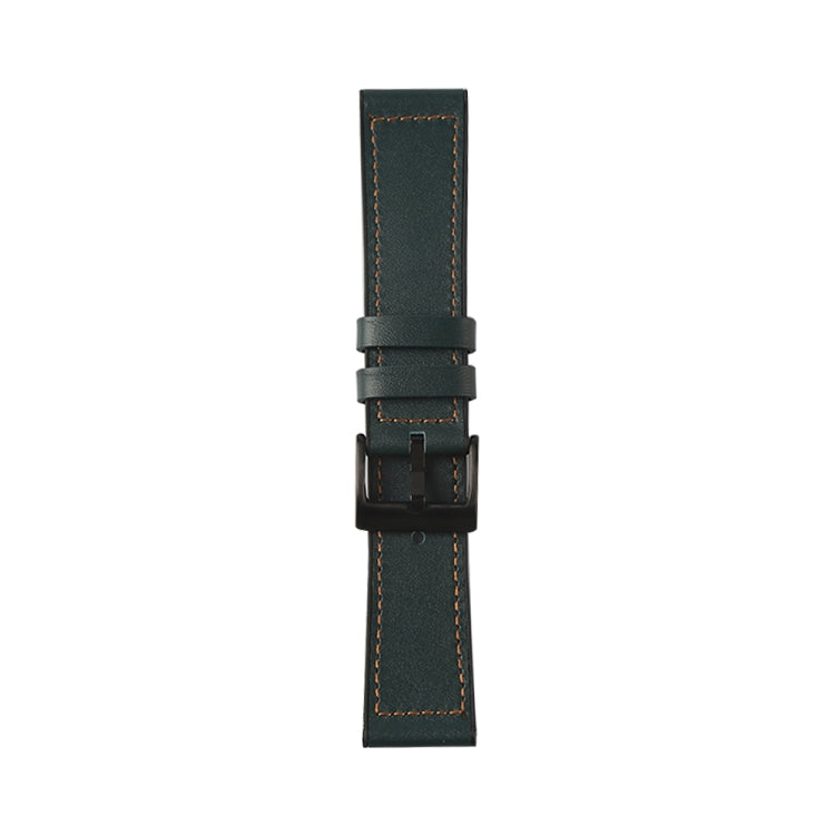 For Samsung Galaxy Watch 3 41mm TPU + Leather Watch Band(Green) by bashfashion