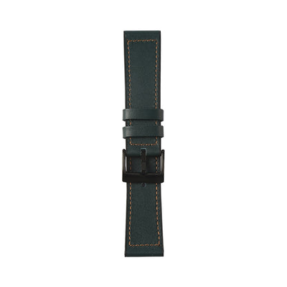 For Samsung Galaxy Watch 3 45mm TPU + Leather Watch Band(Green) by bashfashion