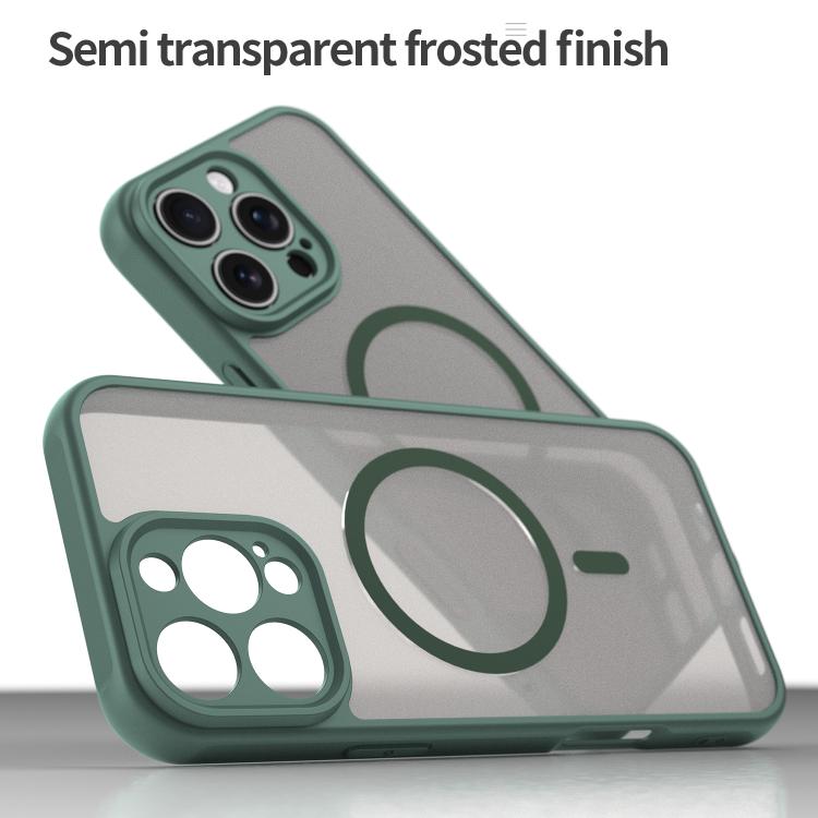 For iPhone 16e Fan Dun Series TPU Hybrid PC Frosted Magsafe Phone Case(Green) by bashfashion