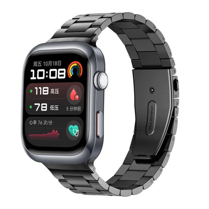 For Huawei Watch D2 Three Beads Stainless Steel Watch Band(Grey) by bashfashion