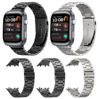 For Huawei Watch D2 Three Beads Stainless Steel Watch Band(Grey) by bashfashion