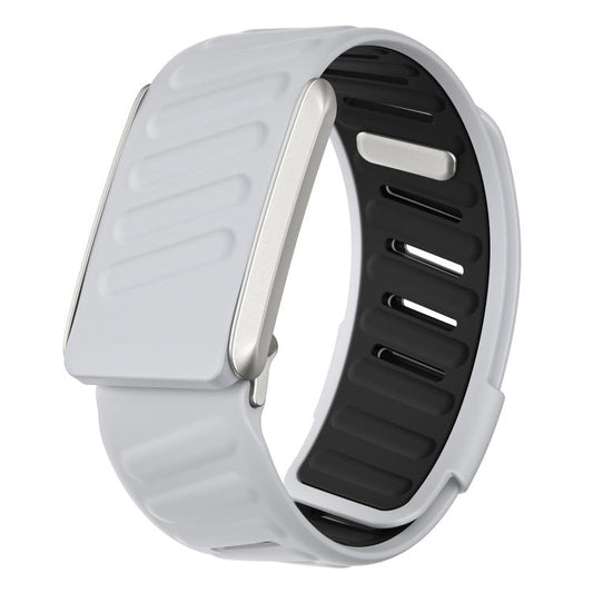 For WHOOP 4.0 Silicone Sports Watch Band(Light Grey+Black) by bashfashion