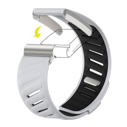 For WHOOP 4.0 Silicone Sports Watch Band(Light Grey+Black) by bashfashion