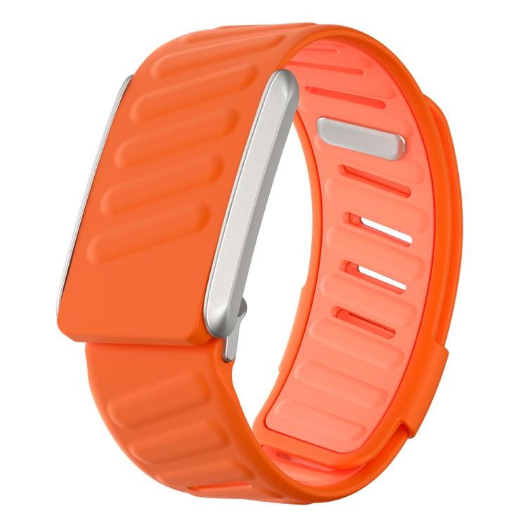 For WHOOP 4.0 Silicone Sports Watch Band(Orange+Light Orange) by bashfashion