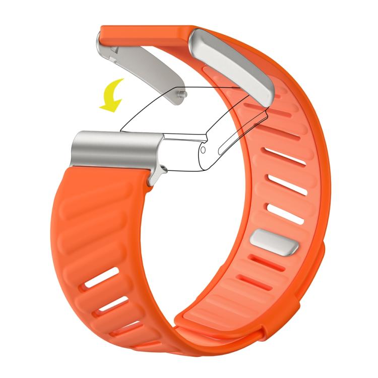 For WHOOP 4.0 Silicone Sports Watch Band(Orange+Light Orange) by bashfashion
