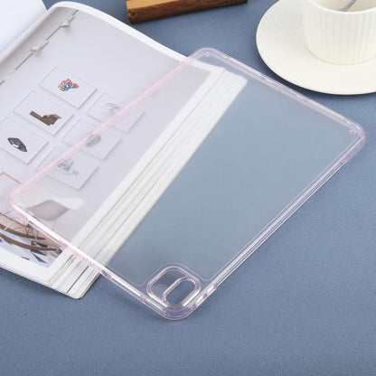 For iPad Air 11 2025 / 2024 Color TPU Hybrid Clear Acrylic Tablet Case(Pink) by bashfashion