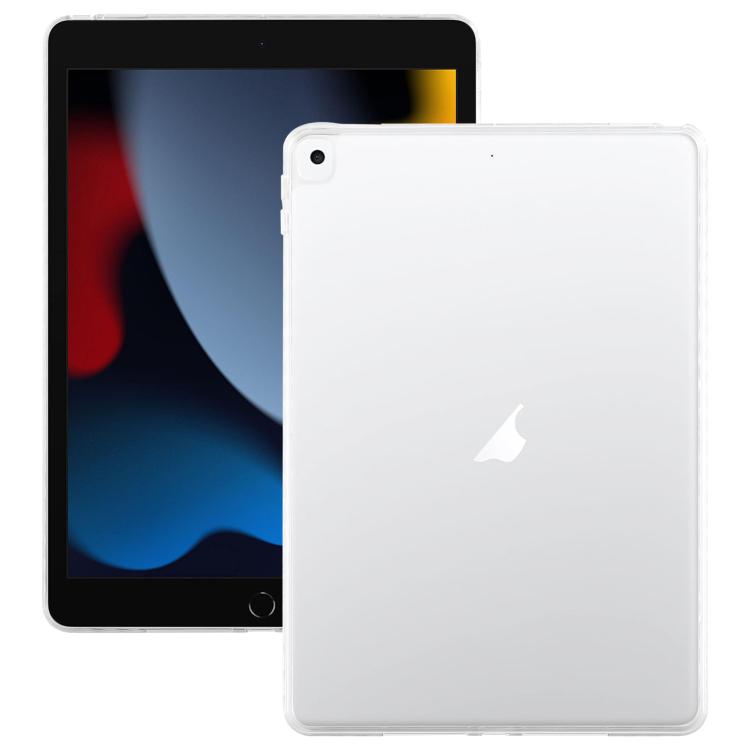 For iPad 10.2 2021 / Air 10.5 2019 Color TPU Hybrid Clear Acrylic Tablet Case(Transparent) by bashfashion