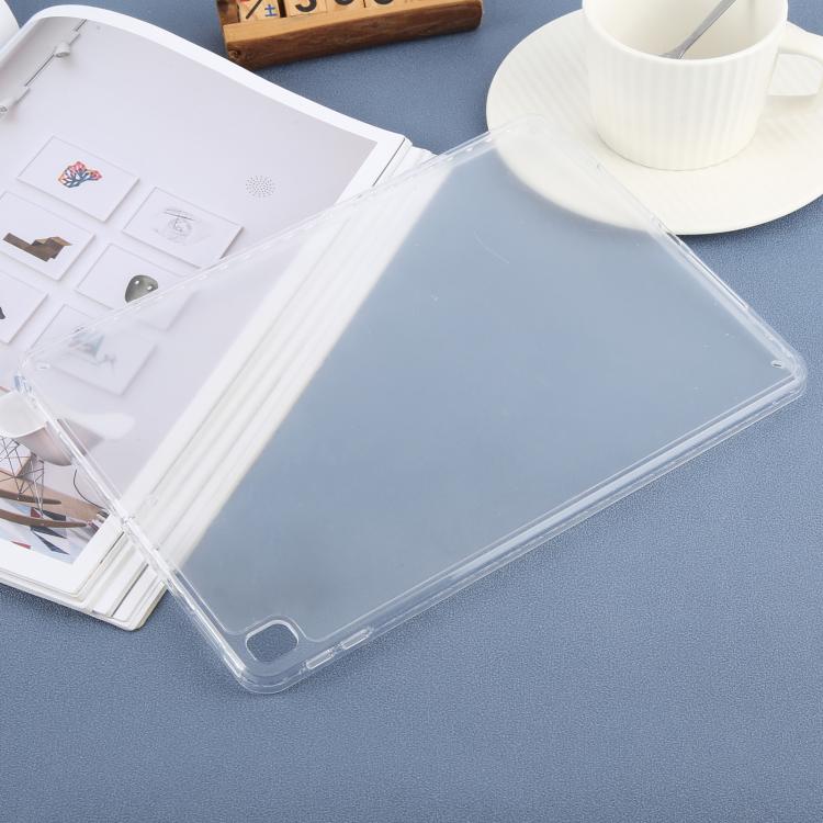 For iPad 10.2 2021 / Air 10.5 2019 Color TPU Hybrid Clear Acrylic Tablet Case(Transparent) by bashfashion