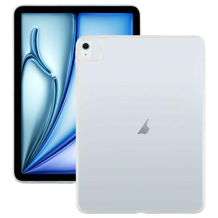 For iPad Air 13 2025 / 2024 Color TPU Hybrid Clear Acrylic Tablet Case(Transparent) by bashfashion