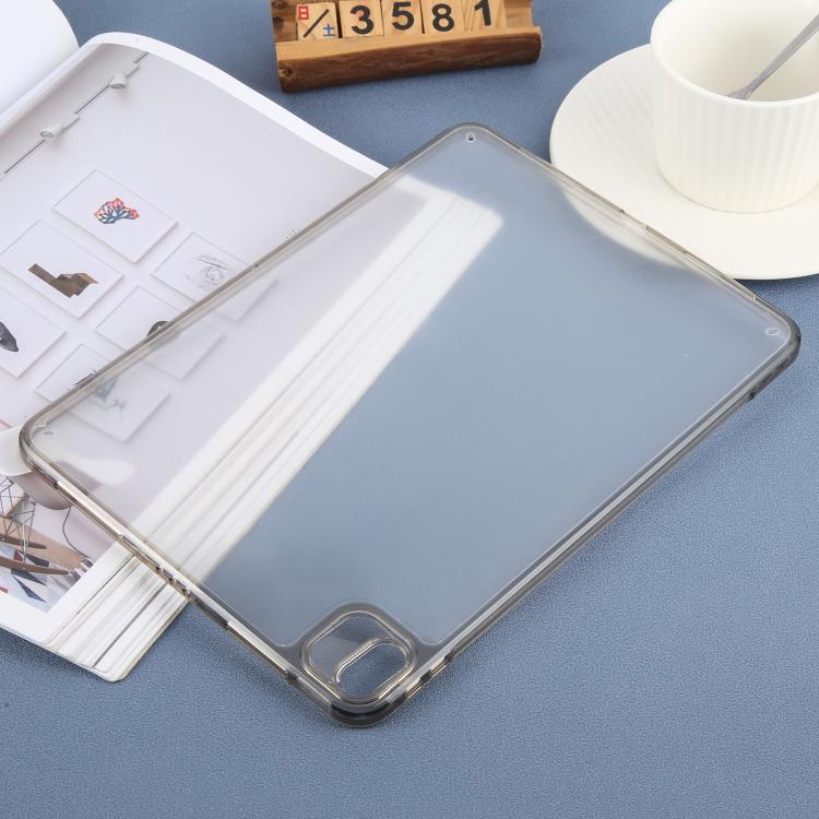 For iPad Air 13 2025 / 2024 Color TPU Hybrid Clear Acrylic Tablet Case(Black) by bashfashion