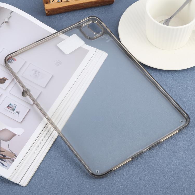 For iPad Air 13 2025 / 2024 Color TPU Hybrid Clear Acrylic Tablet Case(Black) by bashfashion