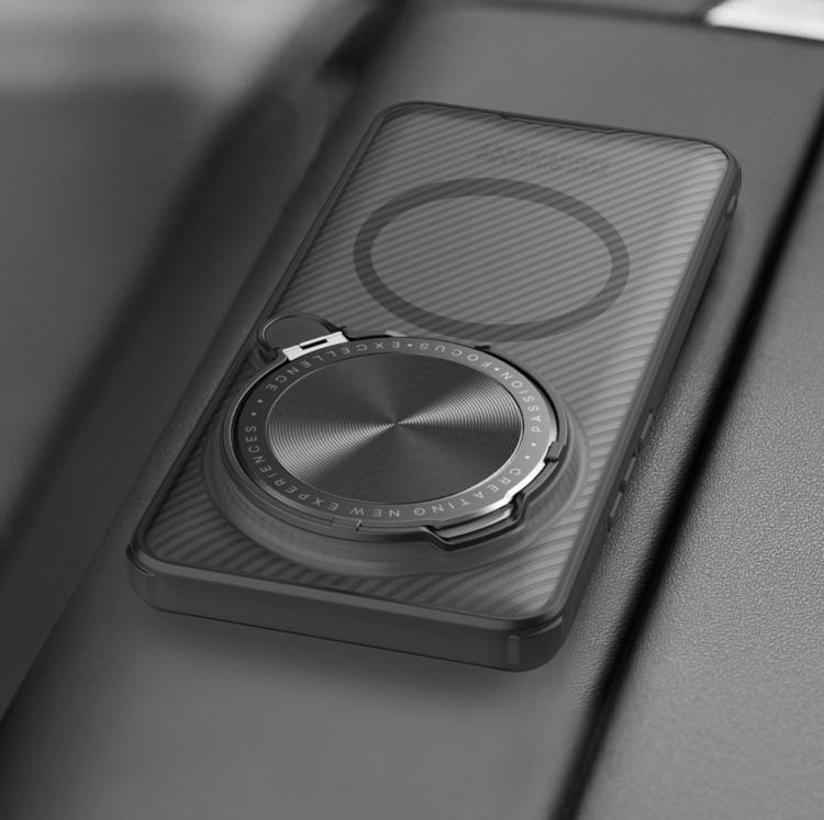 For Xiaomi 15 Ultra NILLKIN CamShield Prop MagSafe Magnetic Translucent PC Phone Case(Black) by NILLKIN