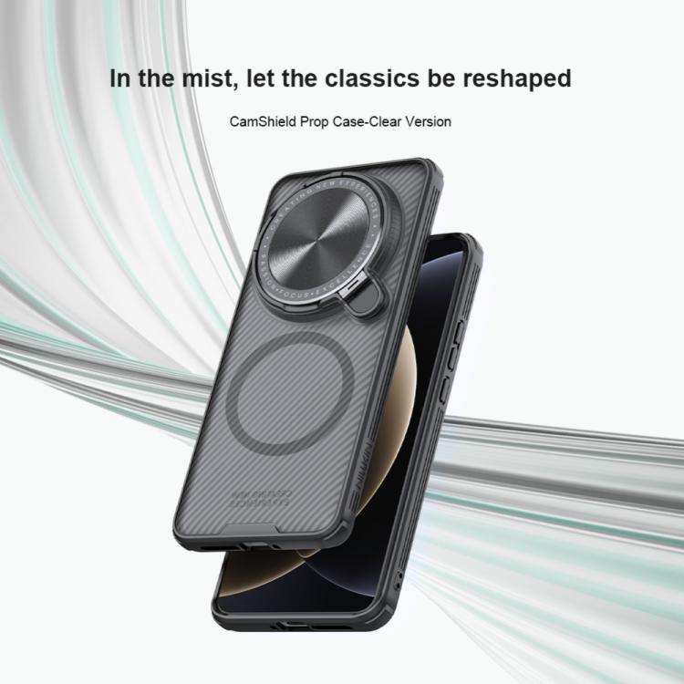 For Xiaomi 15 Ultra NILLKIN CamShield Prop MagSafe Magnetic Translucent PC Phone Case(Black) by NILLKIN