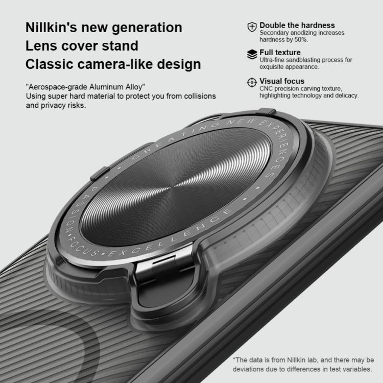 For Xiaomi 15 Ultra NILLKIN CamShield Prop MagSafe Magnetic Translucent PC Phone Case(Black) by NILLKIN