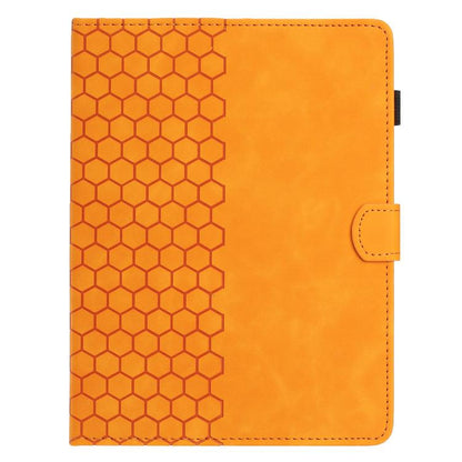 7 inch Honeycomb Embossed Leather Smart Tablet Case(Yellow) by bashfashion