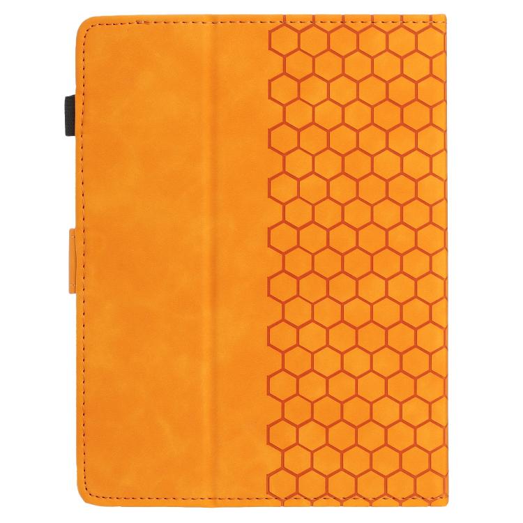 7 inch Honeycomb Embossed Leather Smart Tablet Case(Yellow) by bashfashion