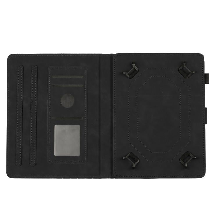 8 inch Honeycomb Embossed Leather Smart Tablet Case(Black) by bashfashion