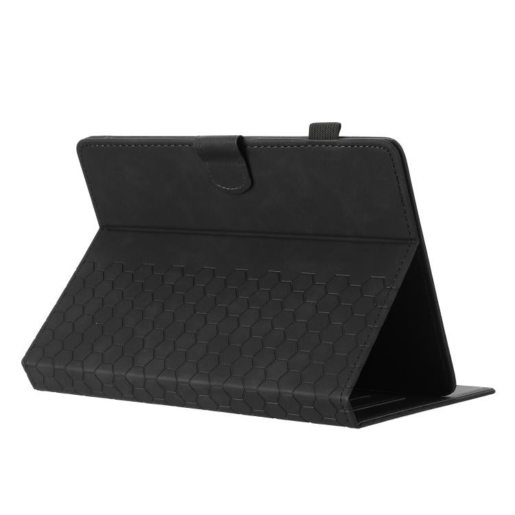 8 inch Honeycomb Embossed Leather Smart Tablet Case(Black) by bashfashion