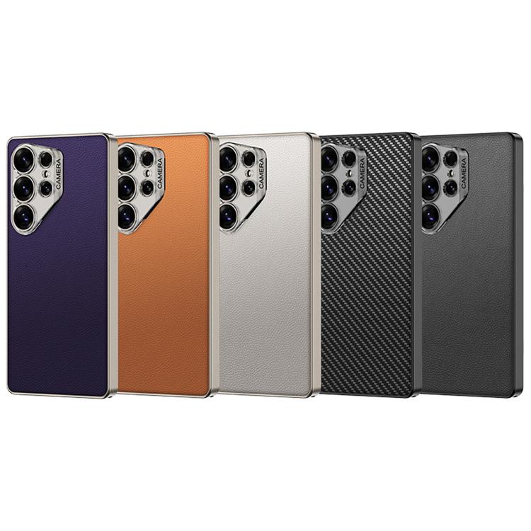 For Samsung Galaxy S25 Ultra 5G GKK Ruijie Leather Ultra-thin Phone Case, Not Included Pen(Purple) by GKK