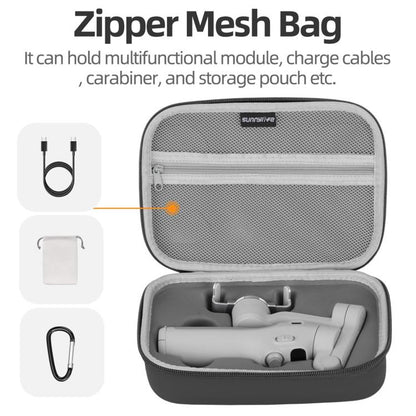 For DJI Osmo Mobile 7P Sunnylife Portable Carrying Case Mini Bag Handbag(Black) by Sunnylife